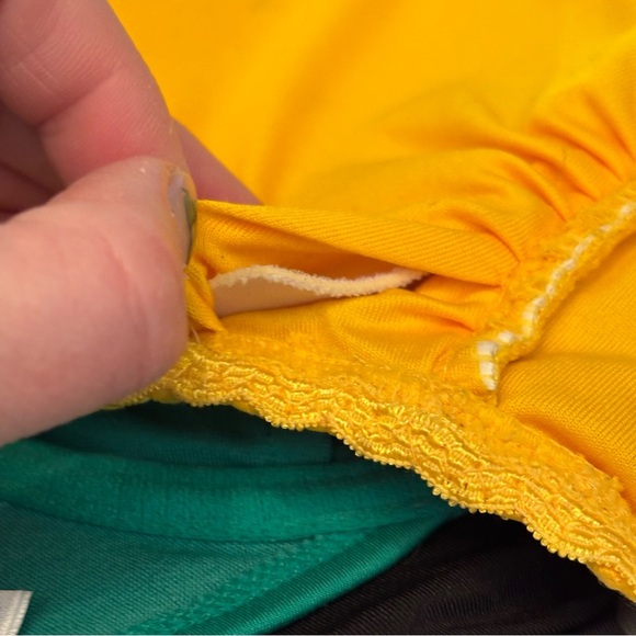 Kate Spade New York‎ women’s saffron yellow eyelet lace bikini top in size small - Picture 5 of 9